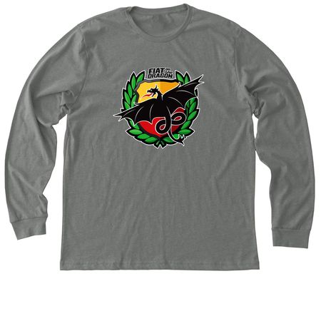 FIAT on the Dragon long sleeve, a Deep Heather Premium Long Sleeve Tee
