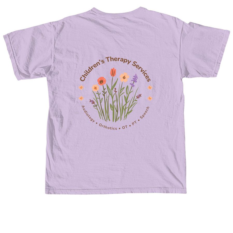 Mary Bridge Rehab SLC - Garden, a Orchid Comfort Colors Unisex Tee