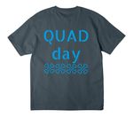 QUad DAy, a Vintage Navy Unisex Heavyweight Tee (back-view)