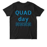QUad DAy, a Black Stanley/Stella Unisex Rocker Tee (back-view)