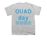 QUad DAy, a Sport Grey Youth Unisex Tee (back-view)