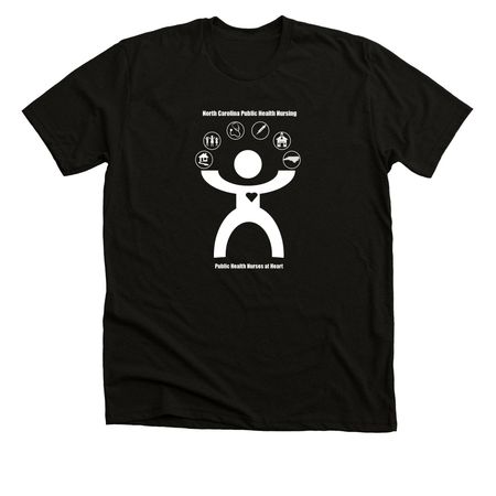 Nursing Section Merchandise: Black and White, a Solid Black Blend Premium Unisex Tee