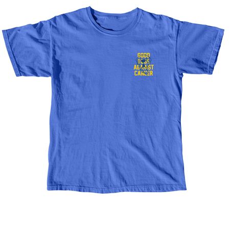 Good Dogs Against Cancer - LTD - MultiColor, a Flo Blue Comfort Colors Unisex Tee
