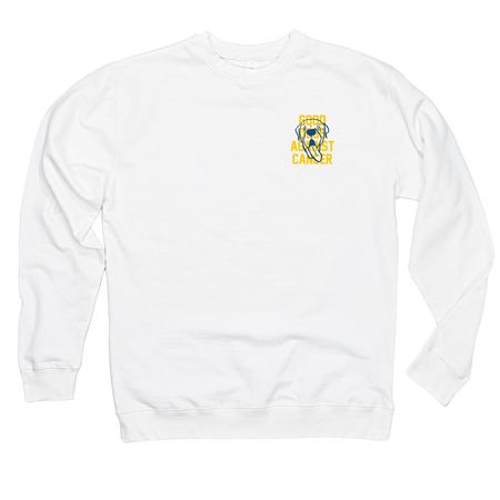 Good Dogs Against Cancer - LTD - MultiColor, a White Midweight Crewneck Sweatshirt