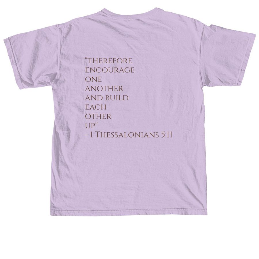 Edify Collective, a Orchid Comfort Colors Unisex Tee (back-view)