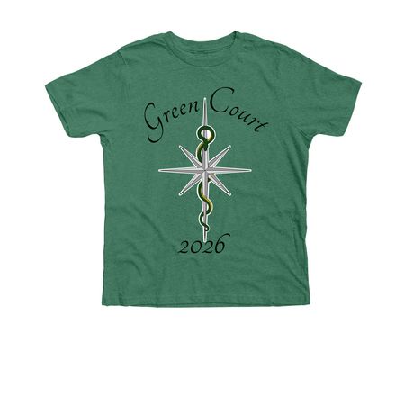 2026 Cast Green Court Shirts, a Heather Grass Green Premium Youth Tee