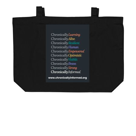Tote Bag, a Black Large Organic Cotton Tote Bag