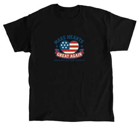 HLHS Heart Flag Shirts/Hoodies (Adult/Youth), a Black Classic Unisex Tee