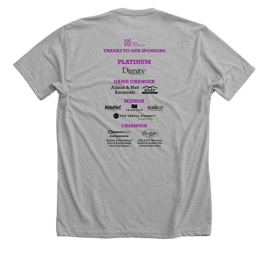 2026 SATB2 Family Conference, a Athletic Heather Premium Unisex Tee (back-view)