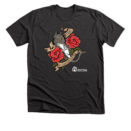Cool Cats - Multicolor Apparel, a Dark Grey Heather Premium Unisex Tee