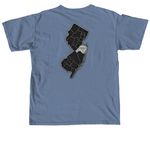The Greens, a Blue Jean Comfort Colors Unisex Tee (back-view)