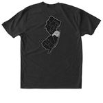 The Greens, a Vintage Black Triblend Unisex Tee (back-view)
