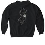 The Greens, a Black Gildan Softstyle Pullover Hoodie (back-view)