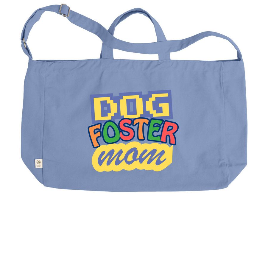 Foster Dog Mom Tote, a Elemental Blue Reclaimist G2G Tote Bag (back-view)