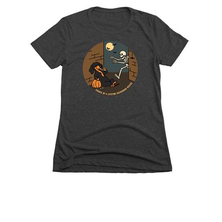 COALDR's Bad to the Bone Halloween, a Charcoal Women's Slim Fit Tee