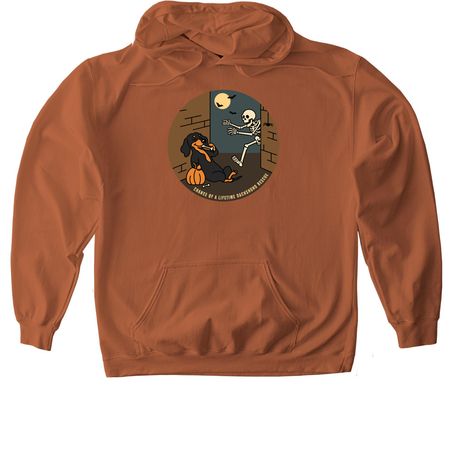 COALDR's Bad to the Bone Halloween, a Texas Orange Softstyle Pullover Hoodie