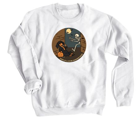 COALDR's Bad to the Bone Halloween, a White Crewneck Sweatshirt