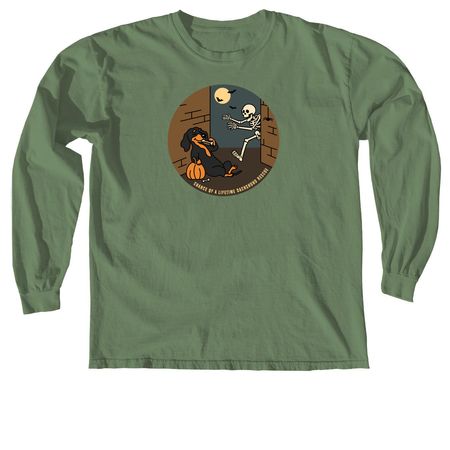 COALDR's Bad to the Bone Halloween, a Hemp Comfort Colors Long Sleeve Tee