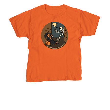 COALDR's Bad to the Bone Halloween, a Orange Youth Unisex Tee