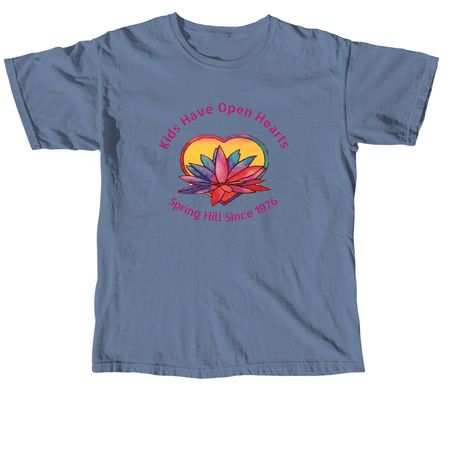Kids Have Open Heart, a Blue Jean Comfort Colors Unisex Tee