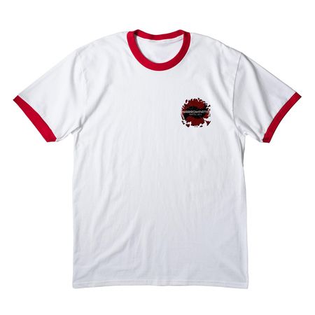 Narrowpath Martial Arts, a White/ Red Cotton Ringer Tee