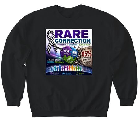 Rare Connection Podcast-Wear the Connection, a Black Softstyle Crewneck Sweatshirt