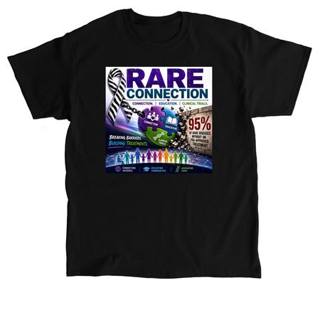 Rare Connection Podcast-Wear the Connection, a Black Classic Unisex Tee
