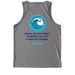 Every Drop - Blue with Logo, a Aluminum Grey Allmade Eco Triblend Tank (back-view)