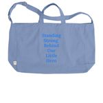 Our Little Hero Totes, a Elemental Blue Reclaimist G2G Tote Bag (back-view)