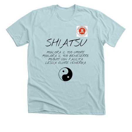 Shiatsu Awareness Light, a Heather Ice Blue Premium Unisex Tee