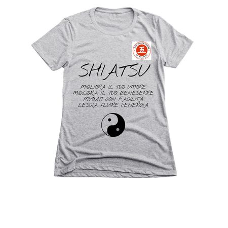 Shiatsu Awareness Light, a Dark Heather Grey Women's Slim Fit Tee