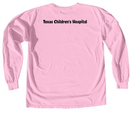 Go Gold Patient Design, a Blossom Comfort Colors Long Sleeve Tee (back-view)