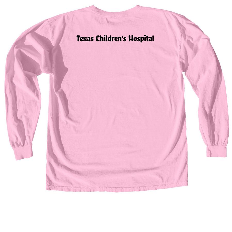 Go Gold Patient Design, a Blossom Comfort Colors Long Sleeve Tee (back-view)