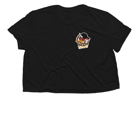 Mighty Dykes Groupies, a Black Women?s Flowy Cropped Tee