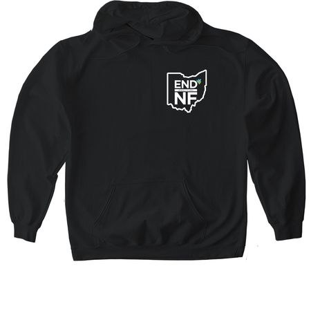 NF Walk Northeast Ohio 2026, a Black Gildan Softstyle Pullover Hoodie