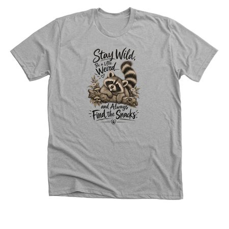Stay Weird for Wildlife, a Athletic Heather Premium Unisex Tee