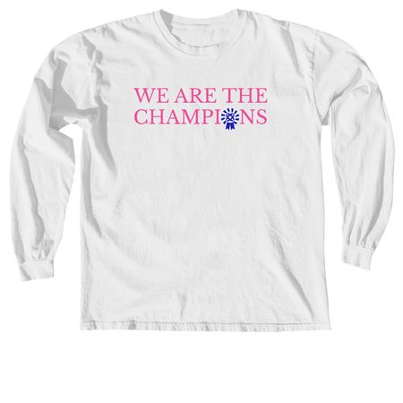 Champions Tee *, a White Comfort Colors Long Sleeve Tee