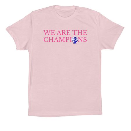 Champions Tee *, a Soft Pink Premium Cotton Tee