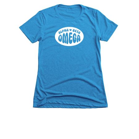 Omega Capsule&nbsp;? Reverse Logo, a Turquoise Women's Slim Fit Tee