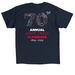 Gagne Family 70th Clambake, a Navy Classic Unisex Tee (back-view)