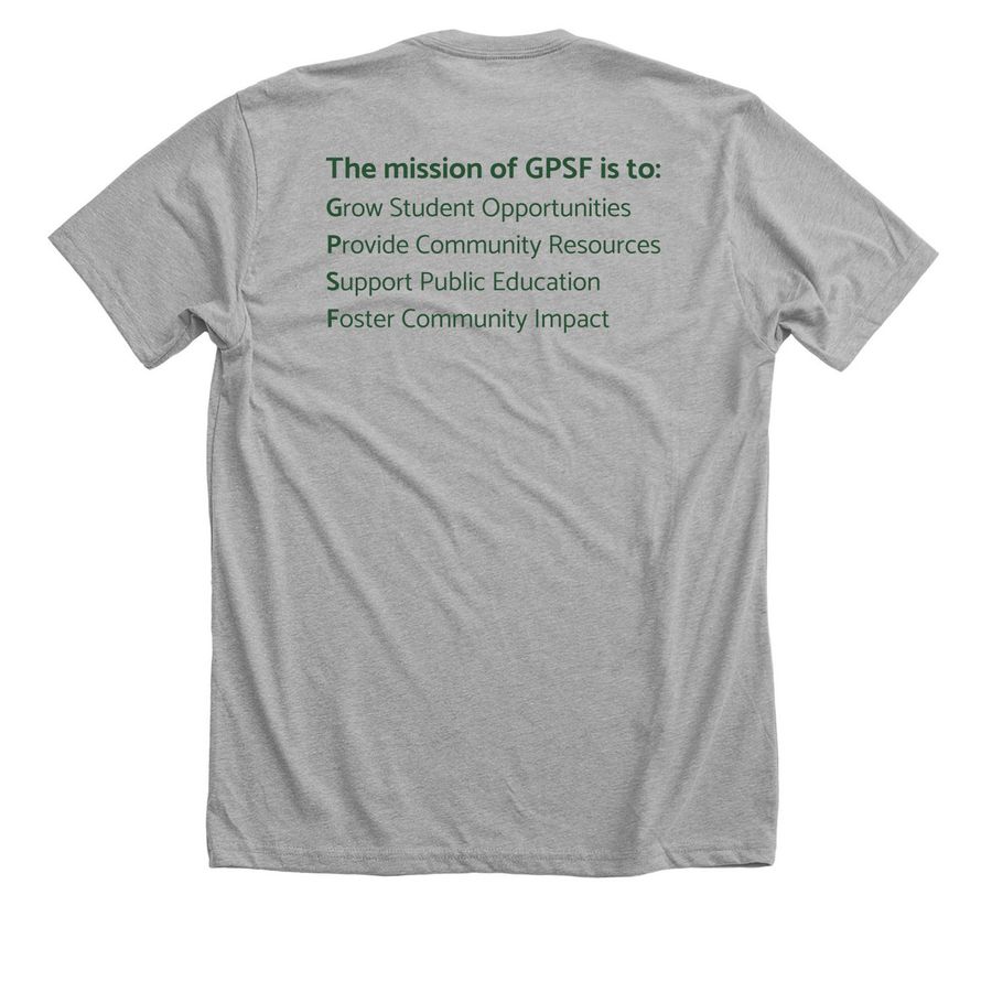 Front & Back - Full Color, a Athletic Heather Premium Unisex Tee (back-view)