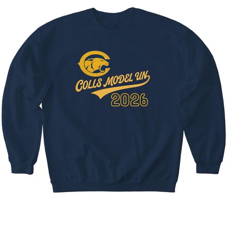 Collingswood Model UN Club, a Navy Softstyle Crewneck Sweatshirt