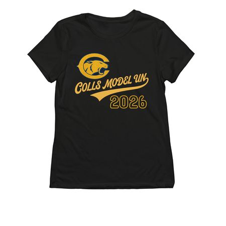 Collingswood Model UN Club, a Deep Black Allmade Eco Triblend Women?s Tee
