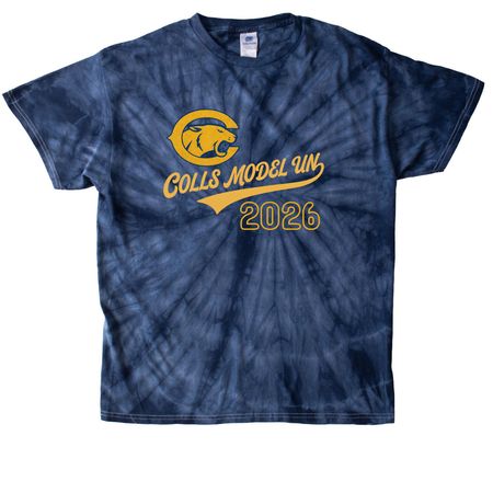 Collingswood Model UN Club, a Navy Classic Tie Dye Tee