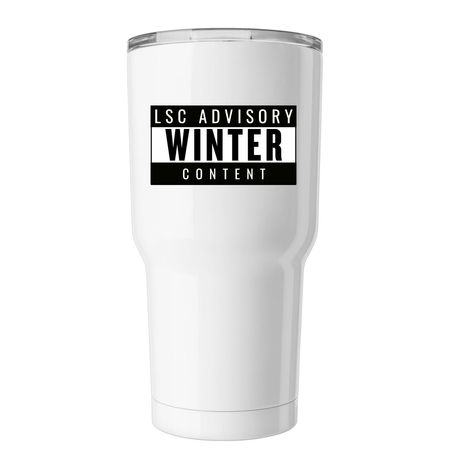 LSC Advisory Winter Content, a White Insulated Tumbler
