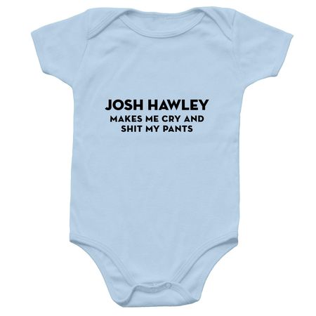 Cry and Poop Onesie, a Light Blue Infant Onesie