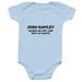 Cry and Poop Onesie, a Light Blue Infant Onesie