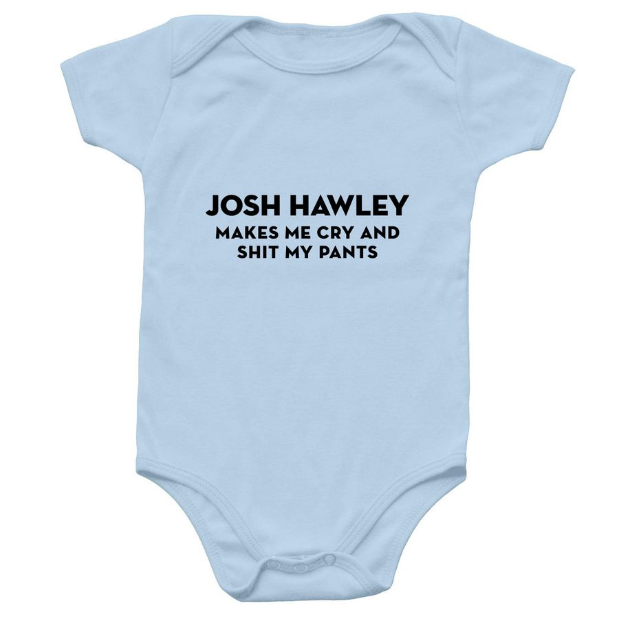 Cry and Poop Onesie, a Light Blue Infant Onesie
