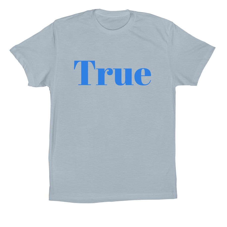 True Tee, a Light Blue Premium Cotton Tee