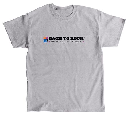 Bach to Rock Logo - Black, a Sport Grey Classic Unisex Tee